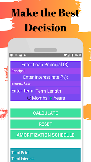 Loan Calculator Screenshot 0