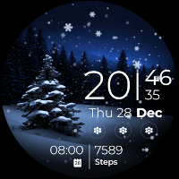 Snow Night - watch face
