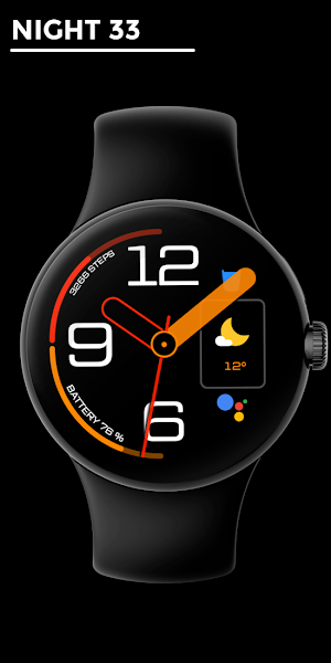 night 33 - watch face Screenshot 0