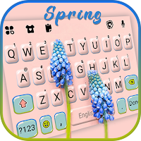 Spring Flowers Keyboard Background
