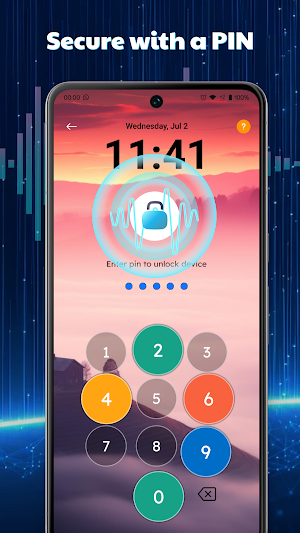 Voice Lock Screen: Phone Lock Screenshot 1