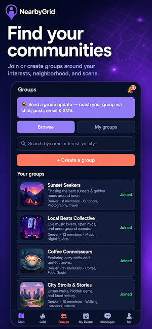 NearbyGrid: Meet People Nearby Screenshot 3