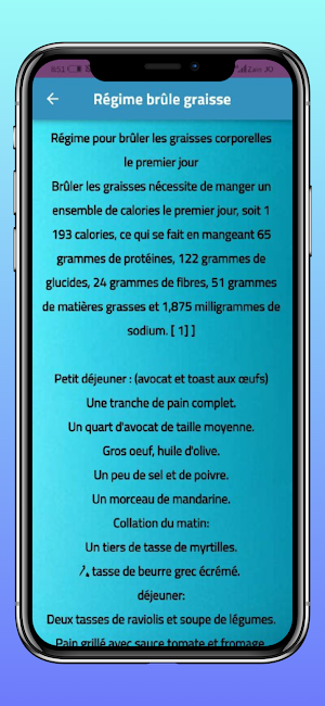 Régime et régimes Screenshot 0
