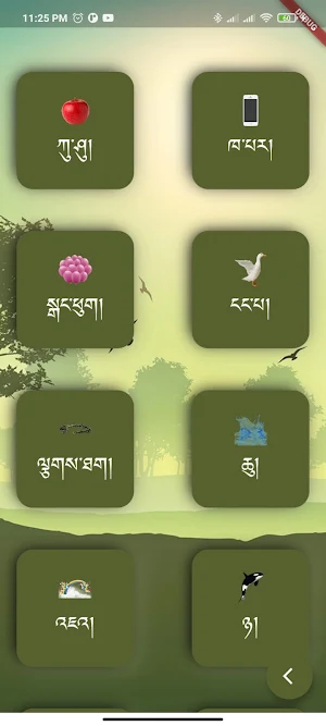Tibetan Language Learning App Screenshot 2