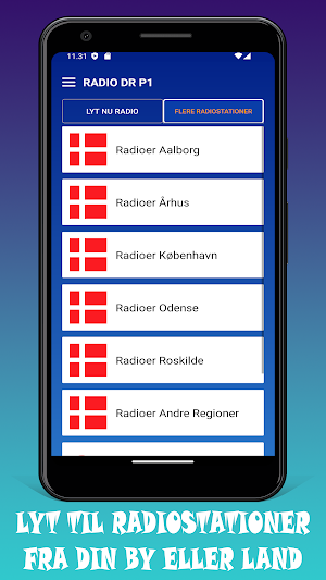 DR Radio P1 App Danmark Online Screenshot 2