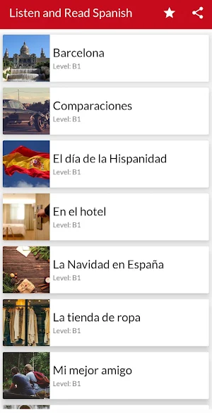 Listen and Read Spanish (Learn Spanish) Screenshot 1