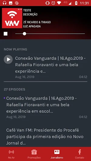 Van FM 103.1 Varginha e Região Screenshot 2