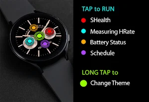 Golden Galaxy Watch Face Screenshot 2