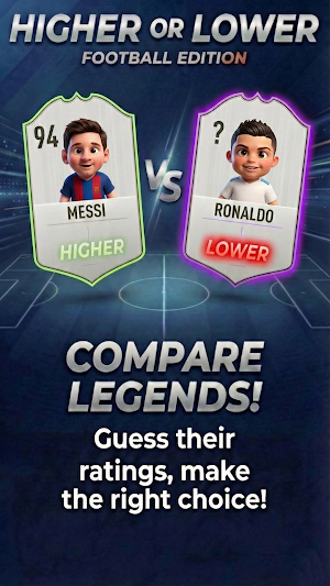 Higher Lower: Football Edition Screenshot 0