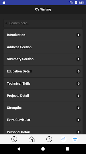 CV Writing App Screenshot 0