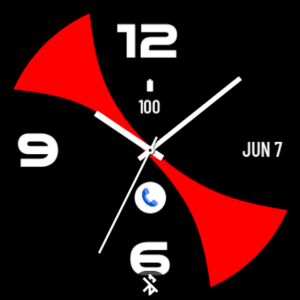 Black Red MX Watch Face Screenshot 3