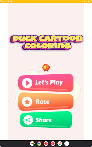 duck cartoon coloring game Screenshot 0