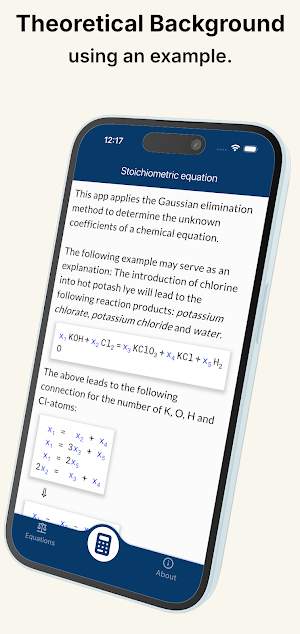 Stoichiometric equation Screenshot 1