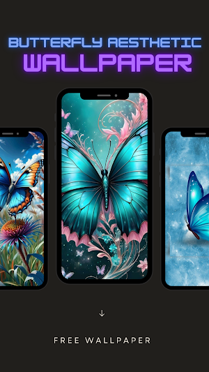 Butterfly Aesthetic Wallpaper Screenshot 3