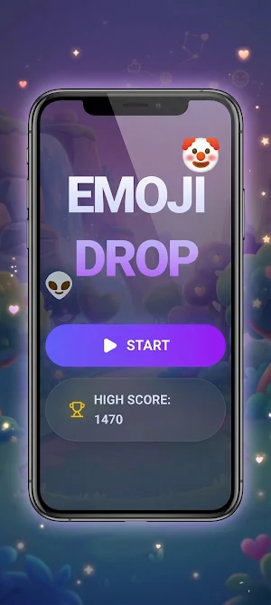 Emoji Drop: Merge Puzzle Screenshot 0