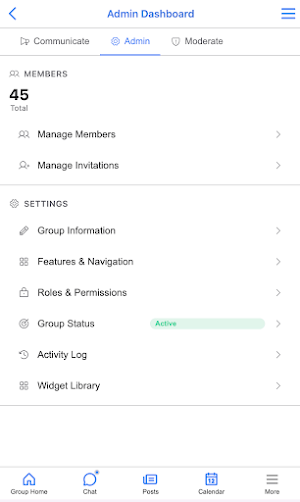 Grūps App Screenshot 1