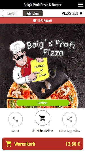 Baig's Profi Pizza & Burger Screenshot 0