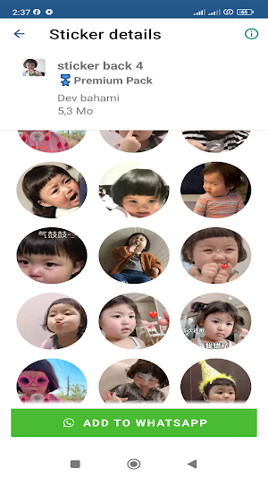 Cute Baby Stickers: Jin Miran Screenshot 3