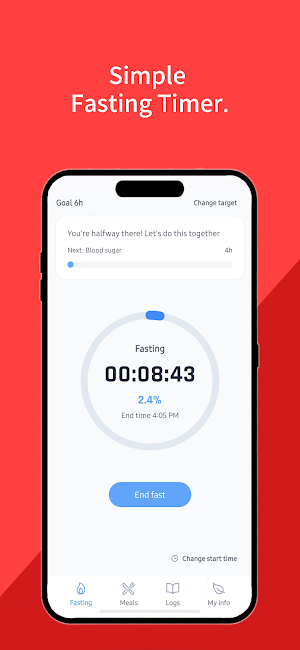 FastLog: Fasting & Meal Log Screenshot 0