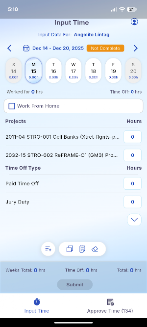 R&D Logic - Time Management Screenshot 2