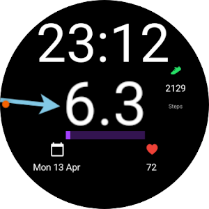 Digital watchface for Juggluco Screenshot 2