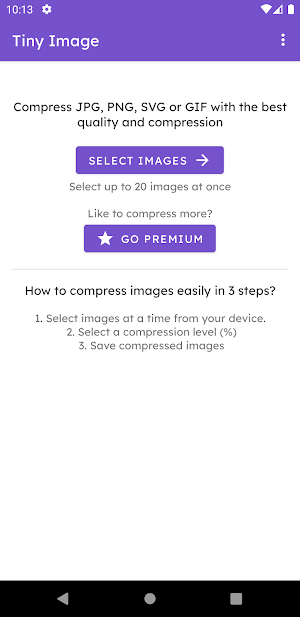 Tiny Image - Image Compressor Screenshot 1