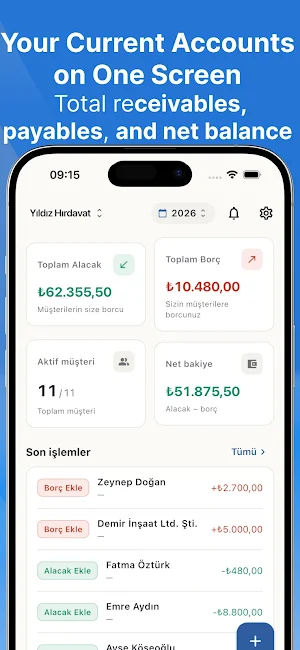 Customer Ledger - Hesapsis Screenshot 0