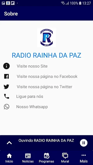 Rádio Rainha da Paz Screenshot 1