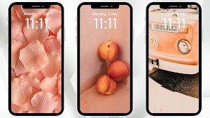 Peach Color Wallpaper Screenshot 3