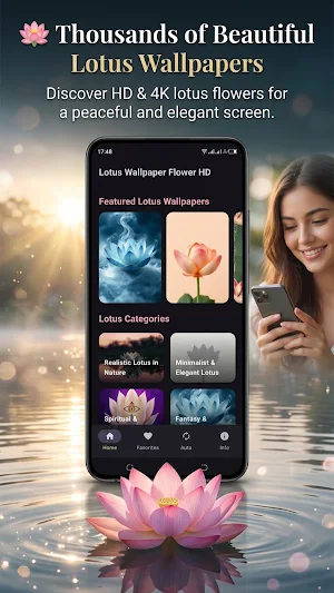 Lotus Wallpaper Flower HD Screenshot 0