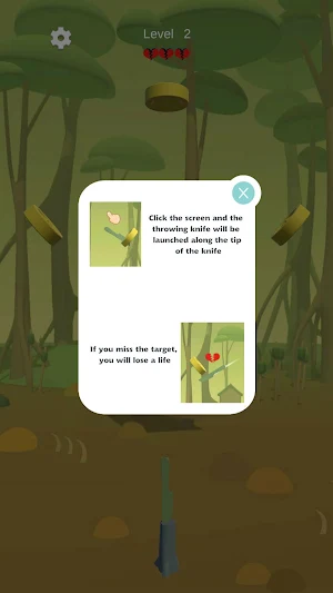 Rotating Knife Target Screenshot 1