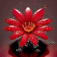 red flower wallpaper
