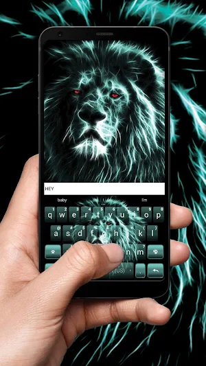 Luminous Lion Keyboard Theme Screenshot 2