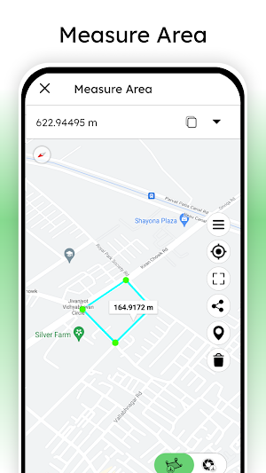 Distance Land Area Measure Screenshot 0
