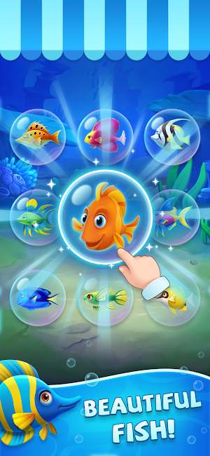 Klondike Solitaire: Fish Town Screenshot 1