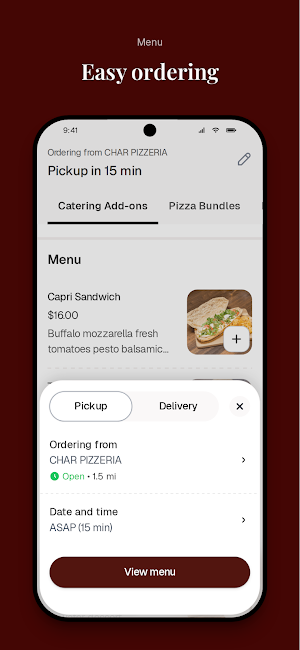 CHAR Pizzeria Screenshot 2