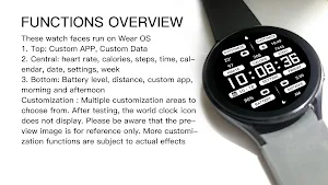 Black White Message Wear OS Screenshot 1
