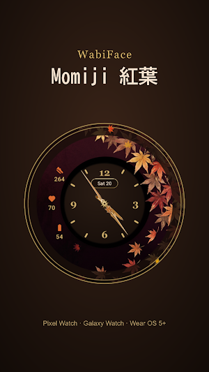 Momiji Analog Watch Face Screenshot 1