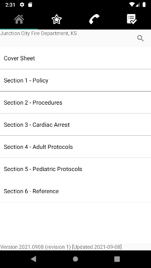 Junction City FD EMS Protocols Screenshot 0