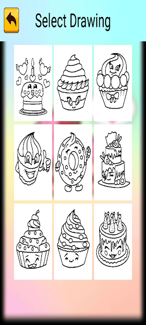 Birthday Cake Coloring Screenshot 2