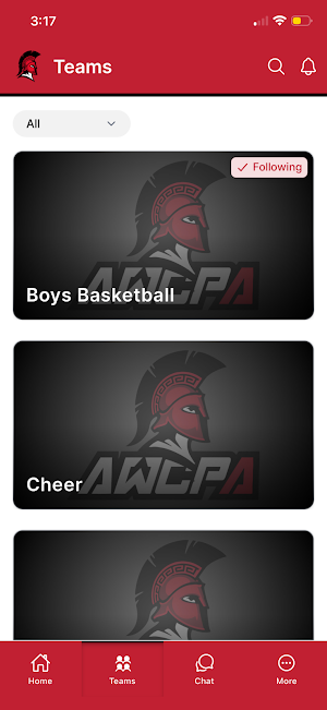 AWCPA Spartan Athletics Screenshot 1