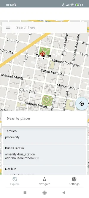 Temuco Chile Offline Map Screenshot 0