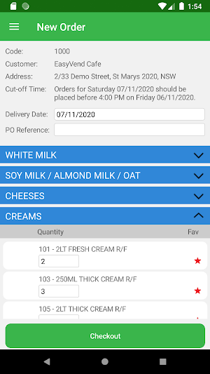 EasyVend Orders Screenshot 2