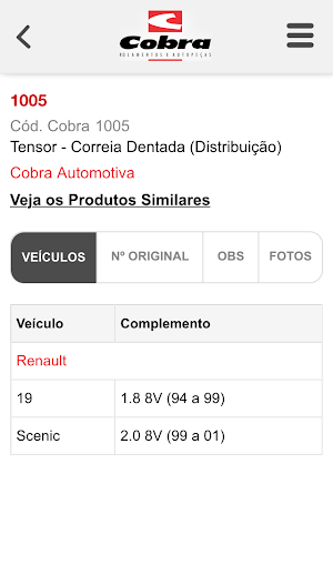 Cobra - Catálogo Screenshot 3