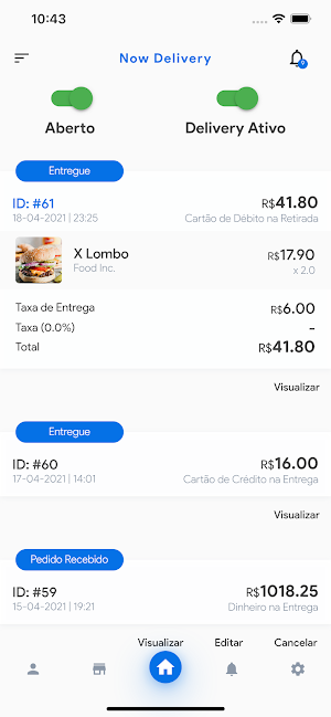 Now Delivery - Estabelecimentos Screenshot 1