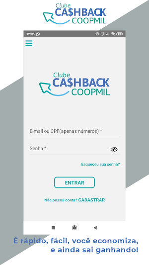 Clube Cashback Coopmil Screenshot 1