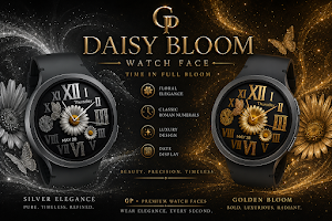 GP Daisy Bloom Watch Face Screenshot 0