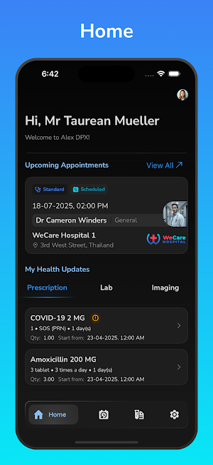 Alex Health Screenshot 0