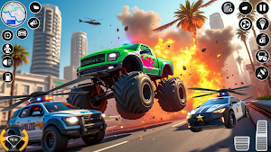 Police Helicopter Car Games Screenshot 1