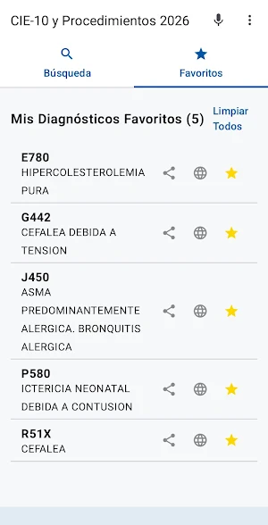 CIE-10 y Procedimientos 2026 Screenshot 2